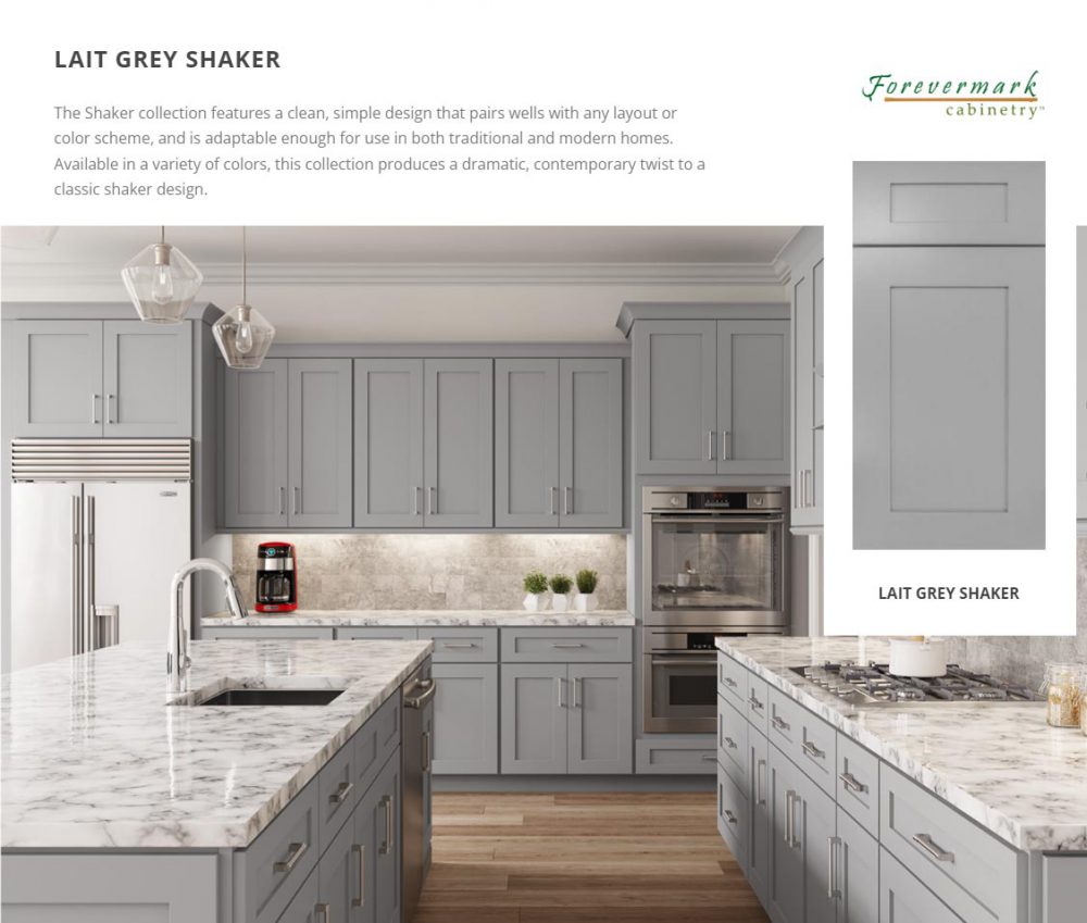 Lait Grey Shaker Cabinets