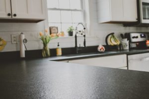 Black granite countertops honed finish NH ME MA VT