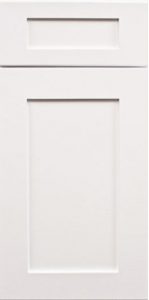Ice White Shaker cabinets